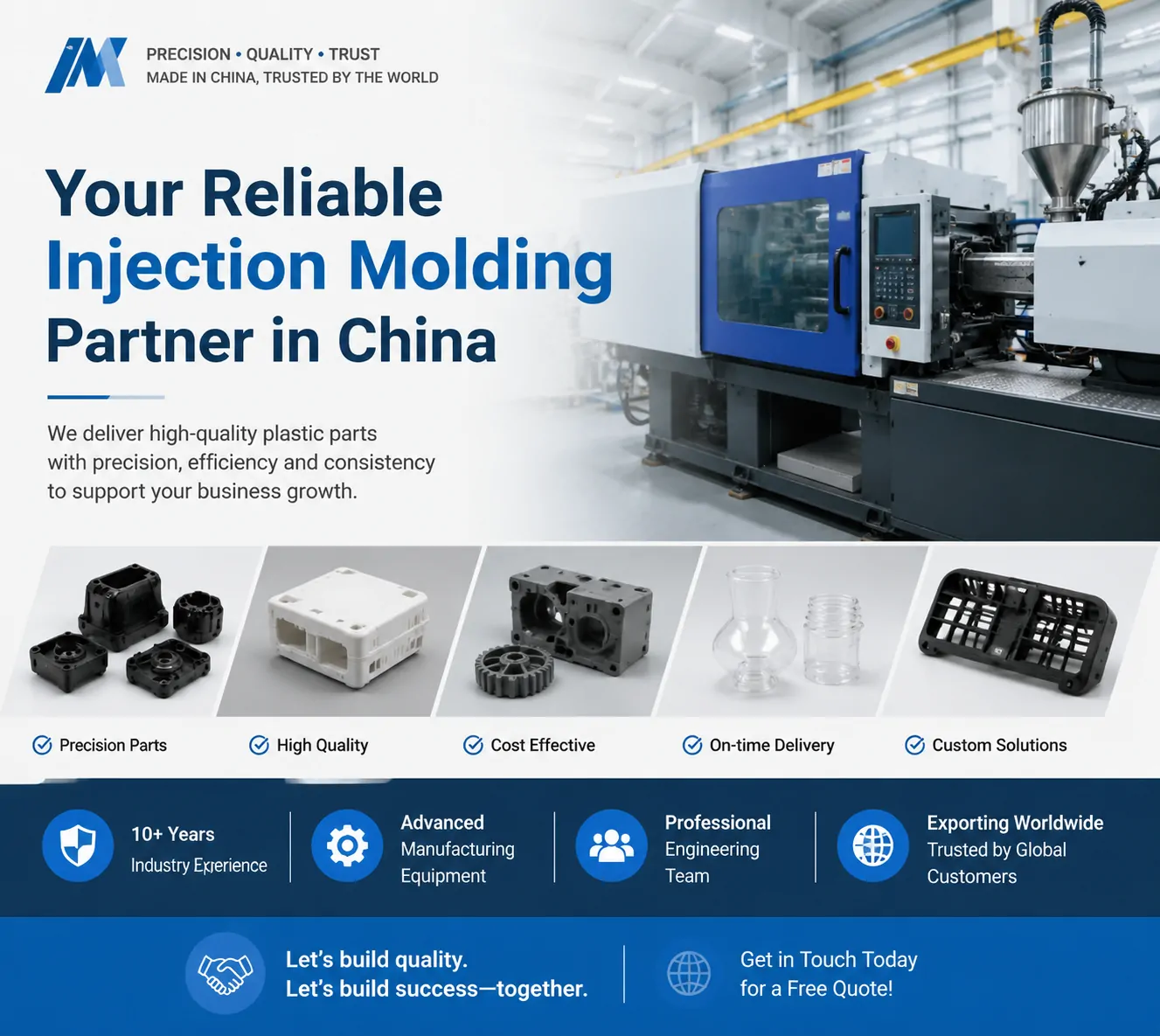 China injection molding supplier factory floor